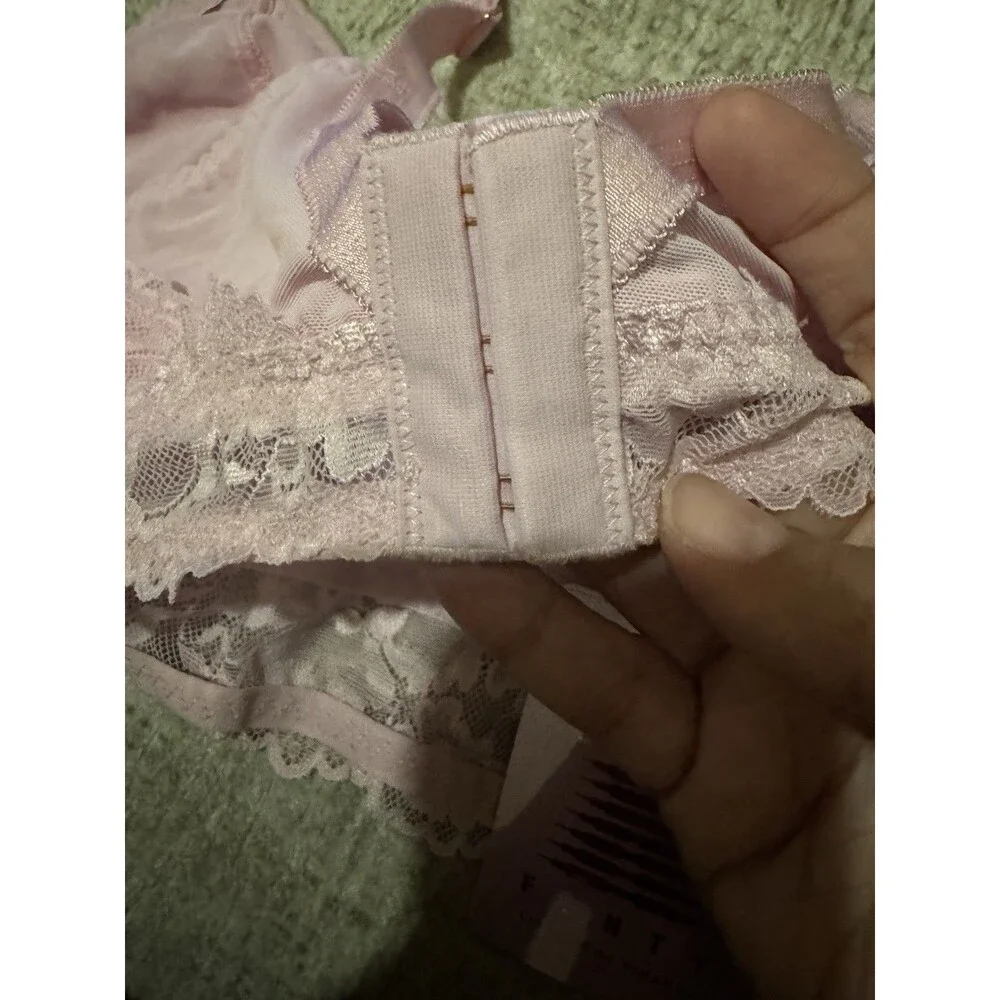 NWT Savage X Fenty Floral Lace And Mesh Bralette UNICORN LAVENDER PINK Sz 2X